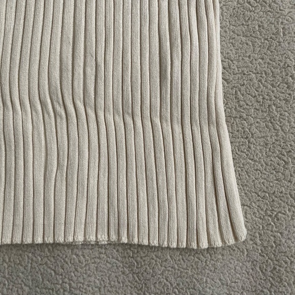 Zara Ribbed Mock Neck Knit Top - Picture 6 of 6